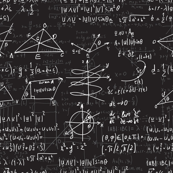 Mathematical seamless pattern