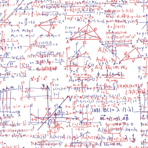 Matemáticas textura sin costura — Vector de stock