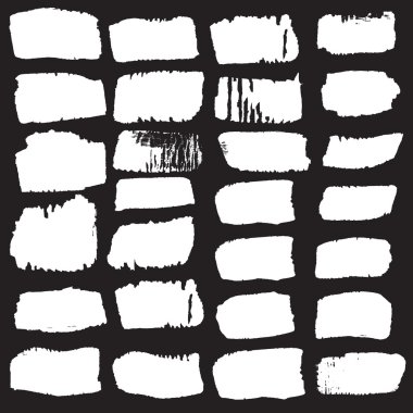 Fırçalar mürekkep öğeleri kümesi