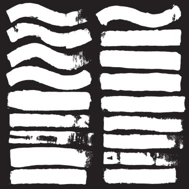 Çeşitli, beyaz, fırça darbeleri çizik