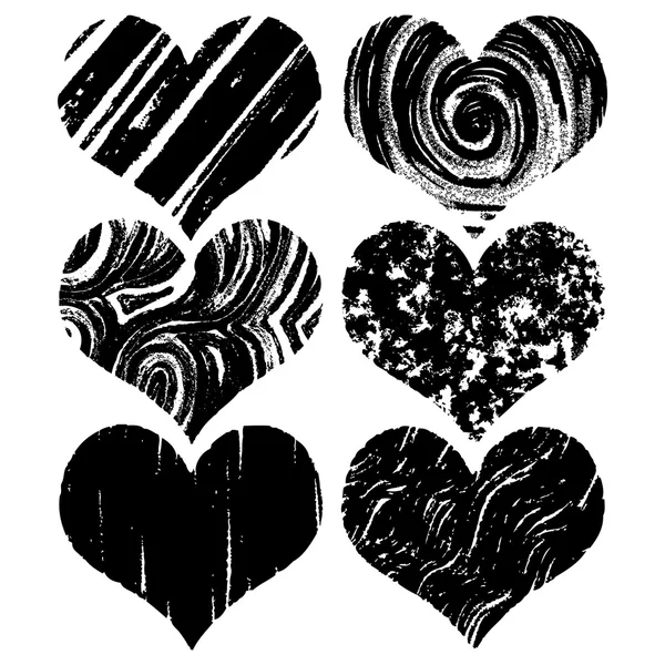 Ручное рисование сердца — стоковый вектор