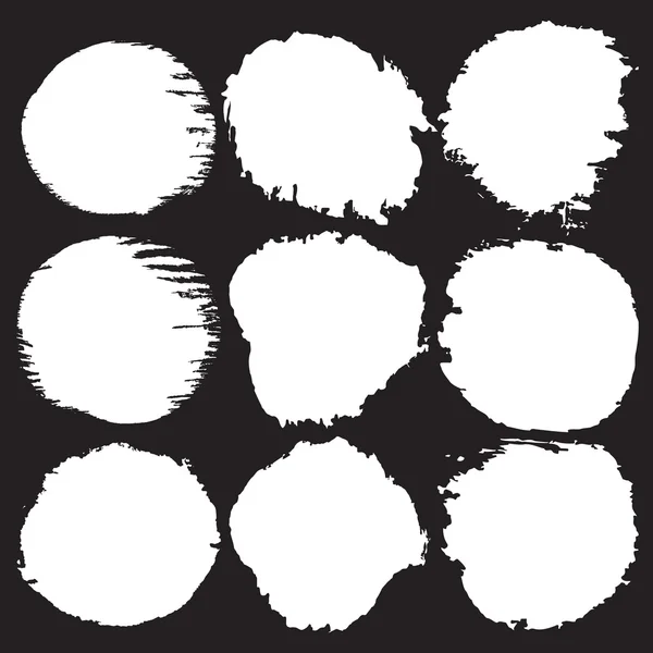 Taches rayées de peinture blanche — Image vectorielle