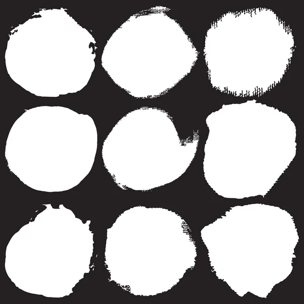 Scratched blots of white paint — Stock Vector