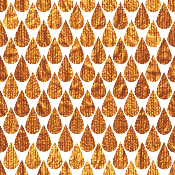 Ouro pintado gotas de chuva —  Vetores de Stock