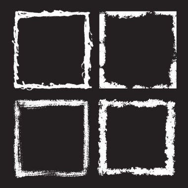 grunge çerçeve kümesi 