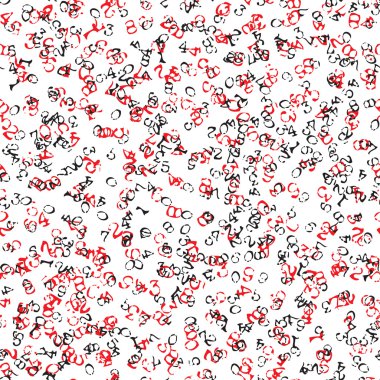 Numbers seamless background.