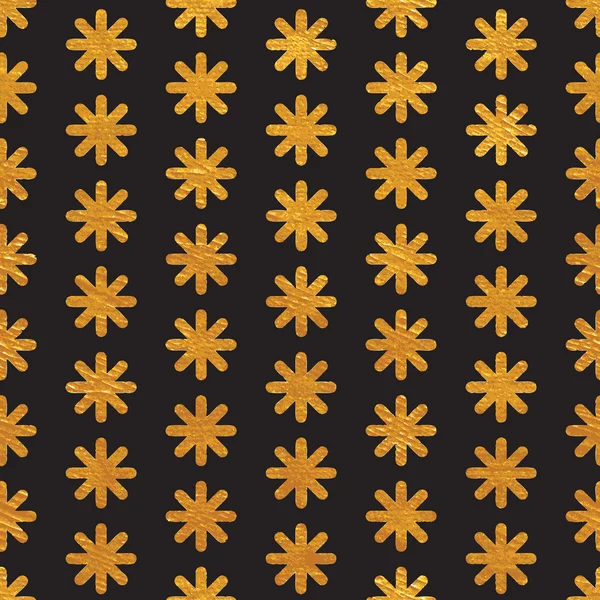 Naadloze gouden bloemen behang — Stockvector