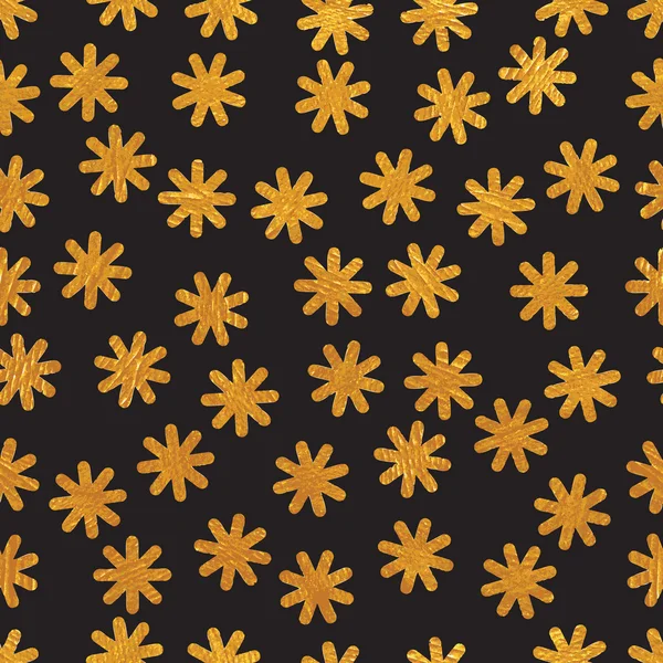 Fondo de pantalla floral dorado sin costuras — Vector de stock