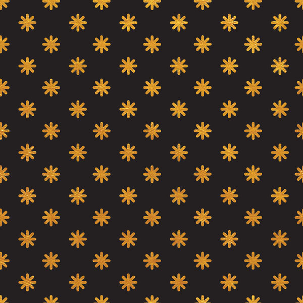 Бесшовные золотые цветочные обои
