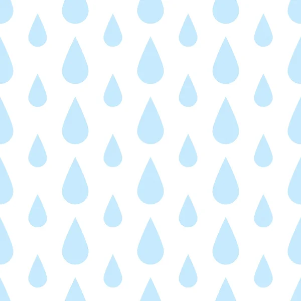 Het patroon van druppels regen — Stockvector