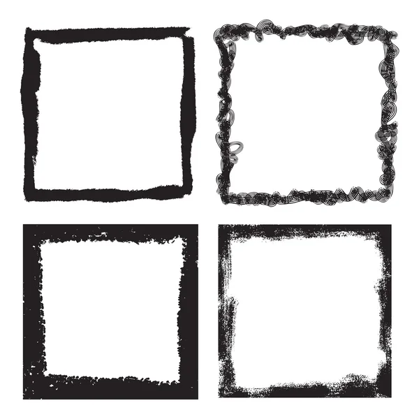 Grunge Frame Textur Set — Stockvektor