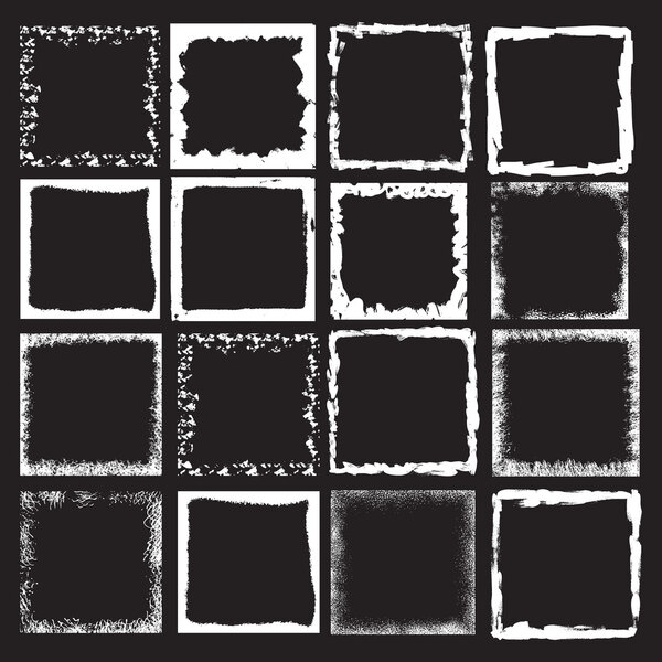 Large set of square frames.