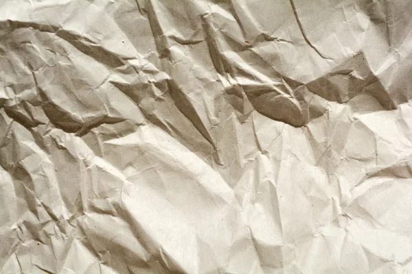 Texture du papier froissé, blanc, jaune, brun, feuille de papier gris b — Photo