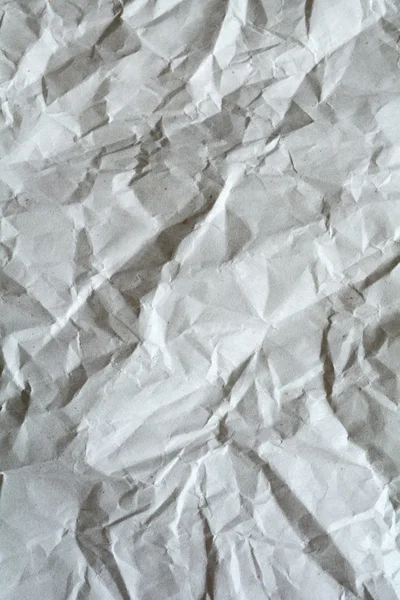 Papel crumpled branco para fundo. — Fotografia de Stock