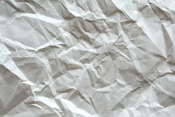 Fehér gyűrött papír háttér. — Stock Fotó