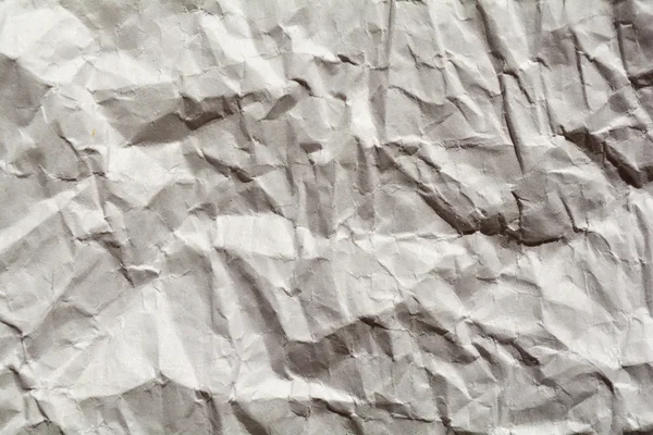Vitt hopskrynklat papper för bakgrund — Stockfoto
