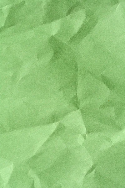 Papier vert froissé pour fond — Photo