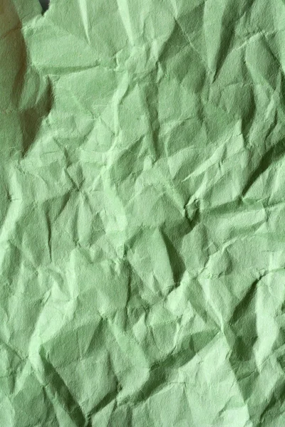 Papel arrugado verde para el fondo . — Foto de Stock