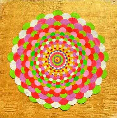 Çiçek mandala. Manevi,