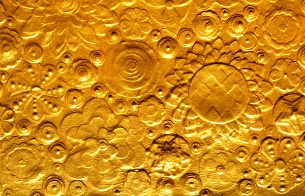 Χρυσό ανάγλυφη επιφάνεια — Φωτογραφία Αρχείου