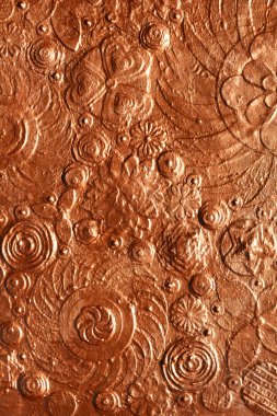 Altın çiçek kabartma