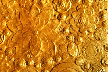 Altın çiçek arka yüzey