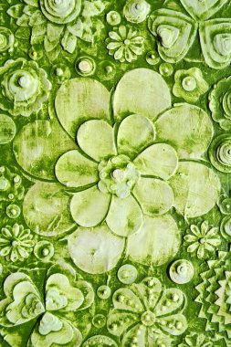 yaz yeşil hawaiian çiçek desenli