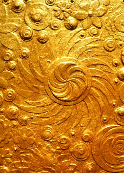 Altın çiçek kabartma