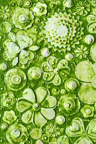 Summer green hawaiian floral pattern — Stock Photo, Image