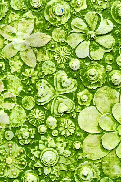 녹색 여름 하와이 플로랄 패턴 — 스톡 사진