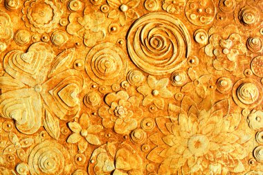 Grunge flowers, abstract background