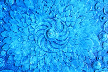 Hand painted blue floral background