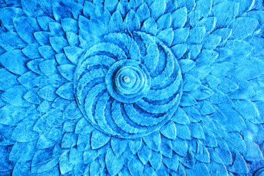 Hand painted blue floral background