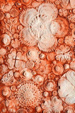 Abstract grunge acrylic painting on canvas,