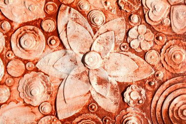 Abstract grunge imaginary flower background,