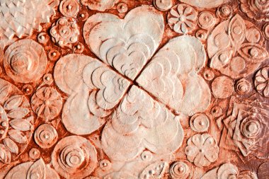 Abstract grunge imaginary flower background,