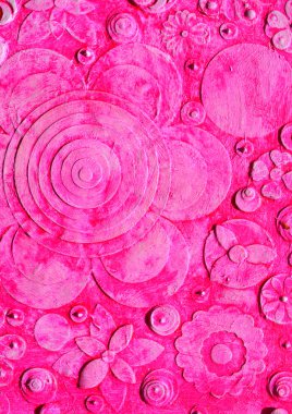 Pink mixed summer flowers,