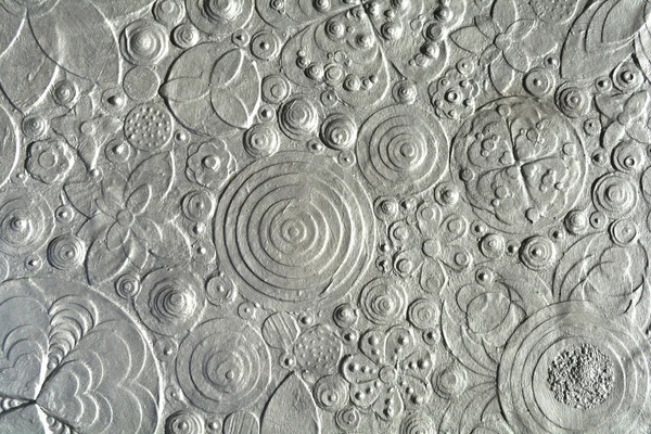 Silver flower embossing