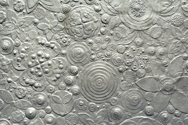 Silver flower embossing