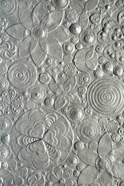 Silver flower embossing — Φωτογραφία Αρχείου