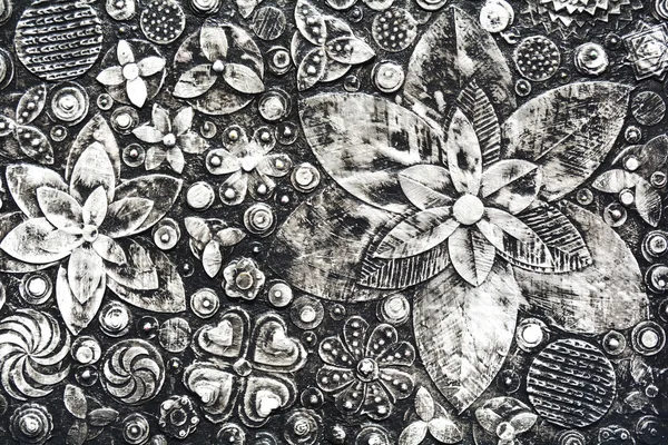 Flowers, abstract grunge surface, — Zdjęcie stockowe