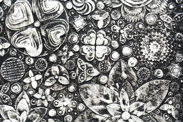 Flowers, abstract grunge surface — Zdjęcie stockowe