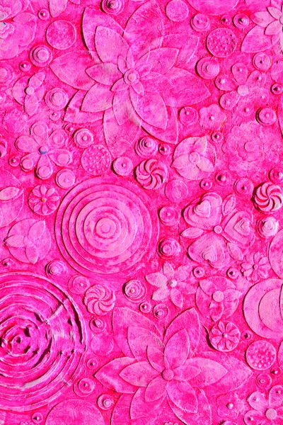 Mistura de flores grunge rosa — Fotografia de Stock
