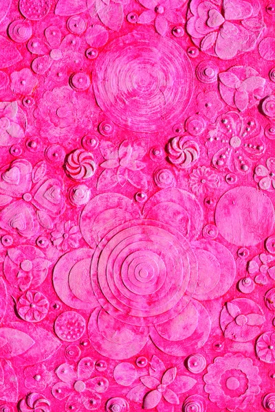 Mischung aus rosa Grunge-Blumen — Stockfoto