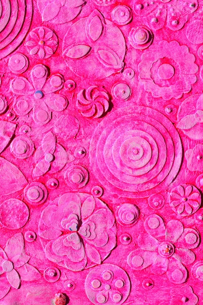 Мікс з рожевих гранжевих квітів — стокове фото