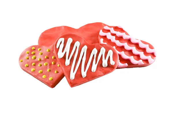 Biscotti a forma di cuore — Foto Stock