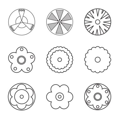 Küme simgesi çiçek