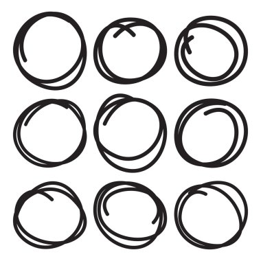 Siyah daire kümesi vurgulamak