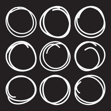 Vektör oval daireler ayarla