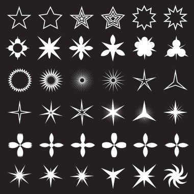 Işıltı ışıkları yıldız kümesini vektör.